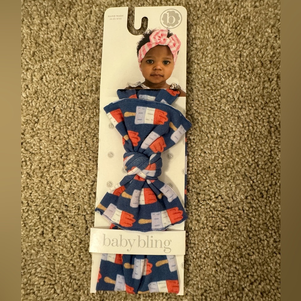 NEW with tags Baby Bling Popsicle Knot Head band